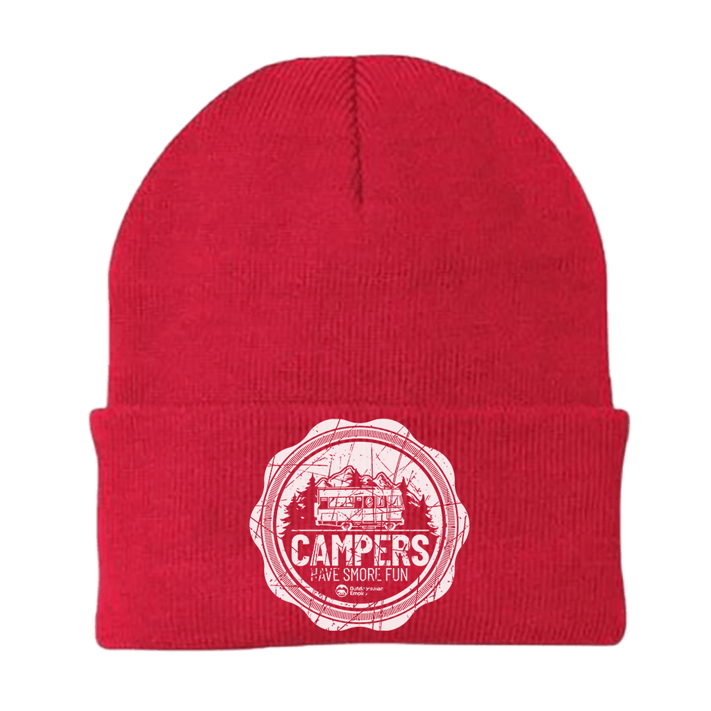 Camping Seal Embroidered Beanie