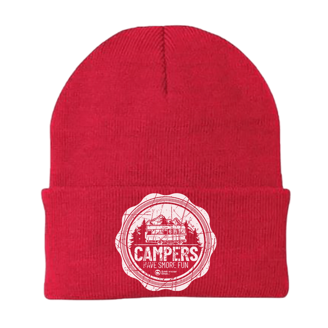 Camping Seal Embroidered Beanie